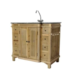 Meuble Sous Vasque<Made in Meubles Meuble sous vasque en bois recyclé Bianca