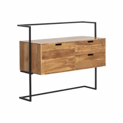 Meuble Sous Vasque<Made in Meubles Meuble sous vasque en bois d'acacia et métal Ninon