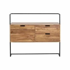 Meuble Sous Vasque<Made in Meubles Meuble sous vasque en bois d'acacia et métal Ninon