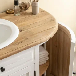 Meuble Sous Vasque<Made in Meubles Meuble sous vasque en bois recyclé Garance