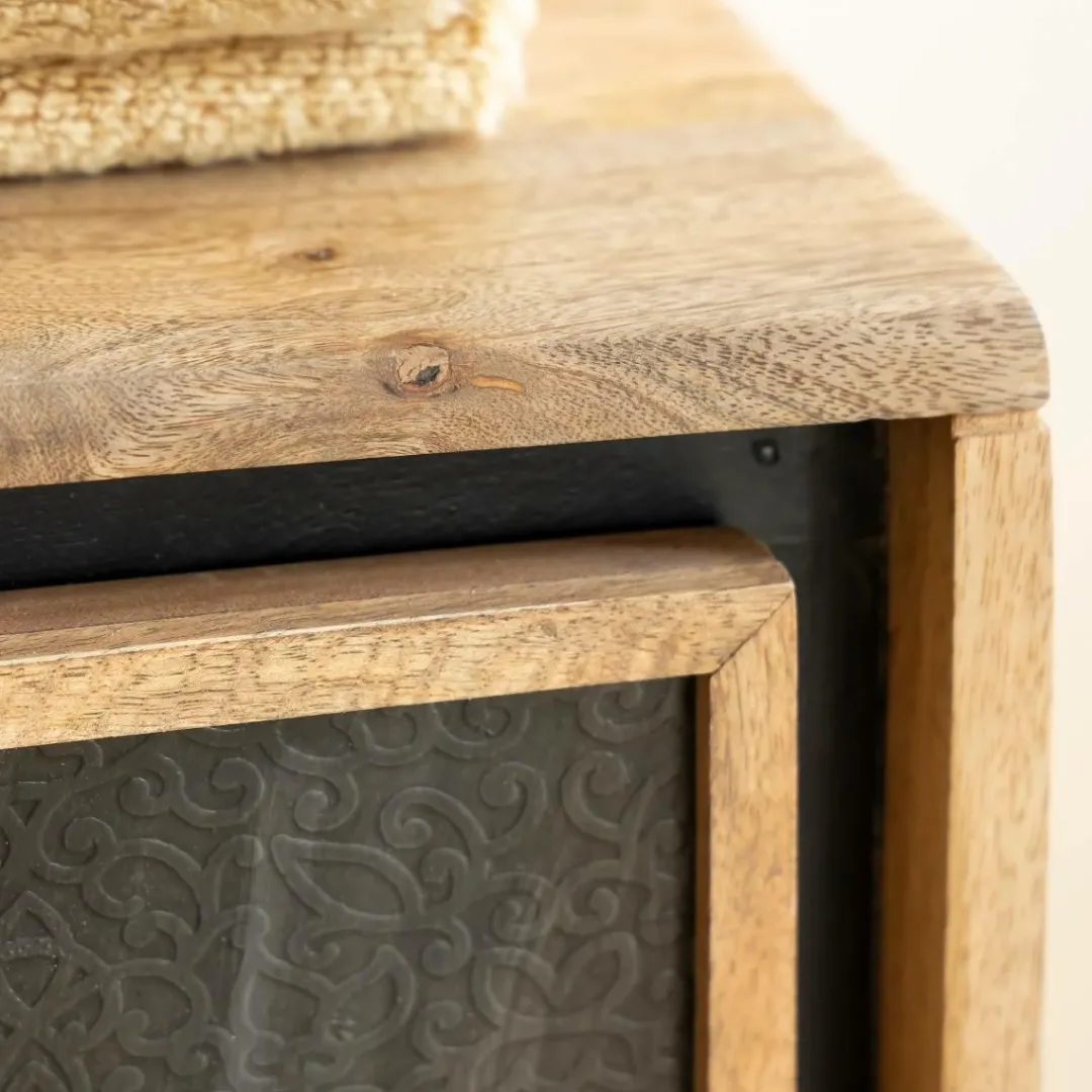 Meuble Sous Vasque<Made in Meubles Meuble sous vasque en bois de manguier Léandro