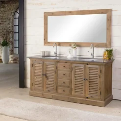 Meuble Sous Vasque<Made in Meubles Meuble sous vasque en bois recyclé Valérien