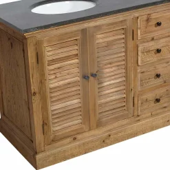 Meuble Sous Vasque<Made in Meubles Meuble sous vasque en bois recyclé Valérien
