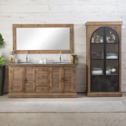 Meuble Sous Vasque<Made in Meubles Meuble sous vasque en bois recyclé Valérien