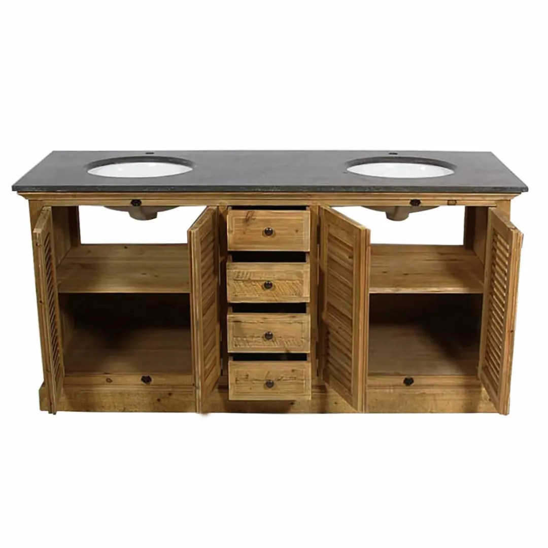 Meuble Sous Vasque<Made in Meubles Meuble sous vasque en bois recyclé Valérien