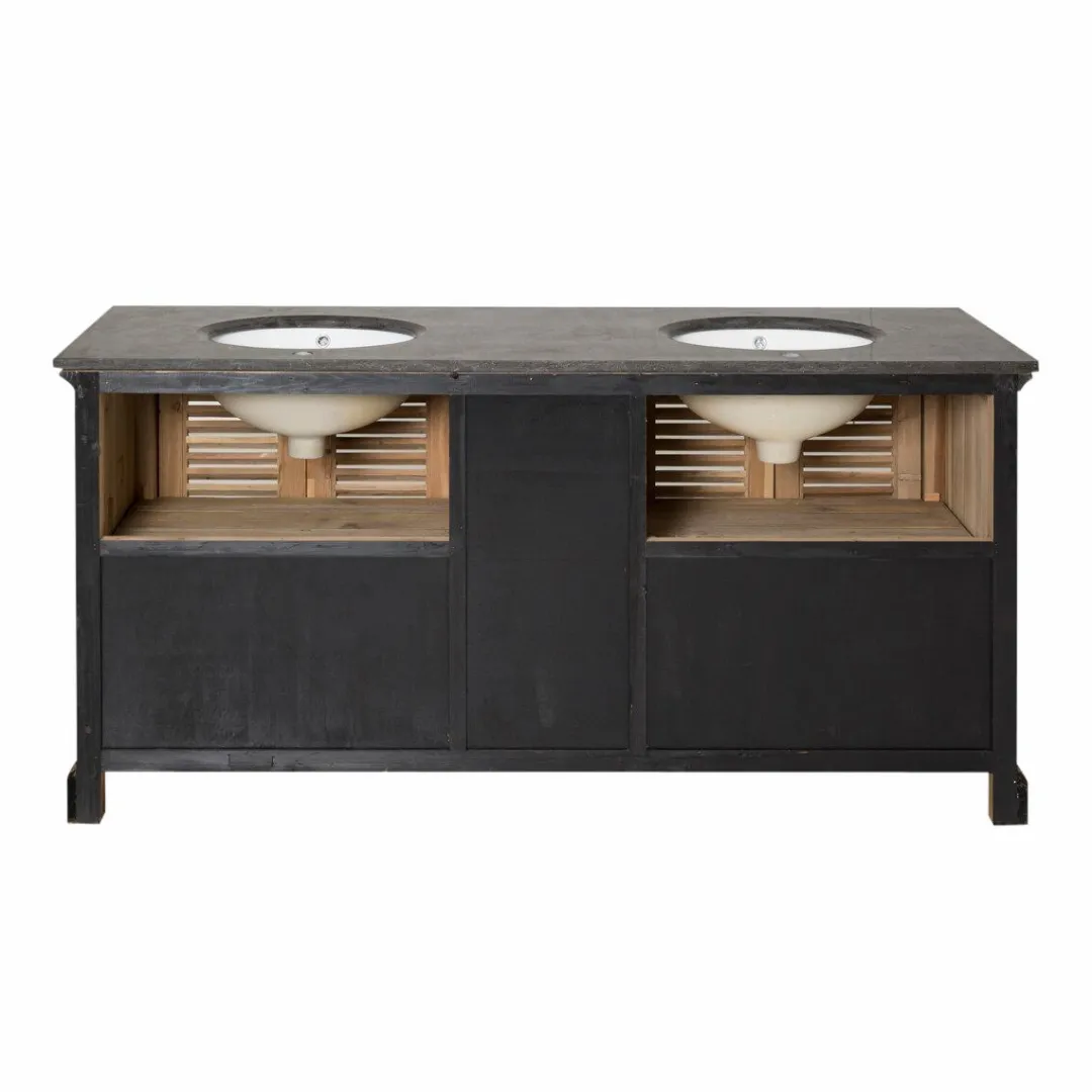 Meuble Sous Vasque<Made in Meubles Meuble sous vasque en bois recyclé Valérien