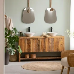 Meuble Sous Vasque<Made in Meubles Meuble sous vasque en bois recyclé Naël