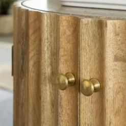 Meuble Sous Vasque<Made in Meubles Meuble sous vasque en bois de manguier et terrazzo Bao