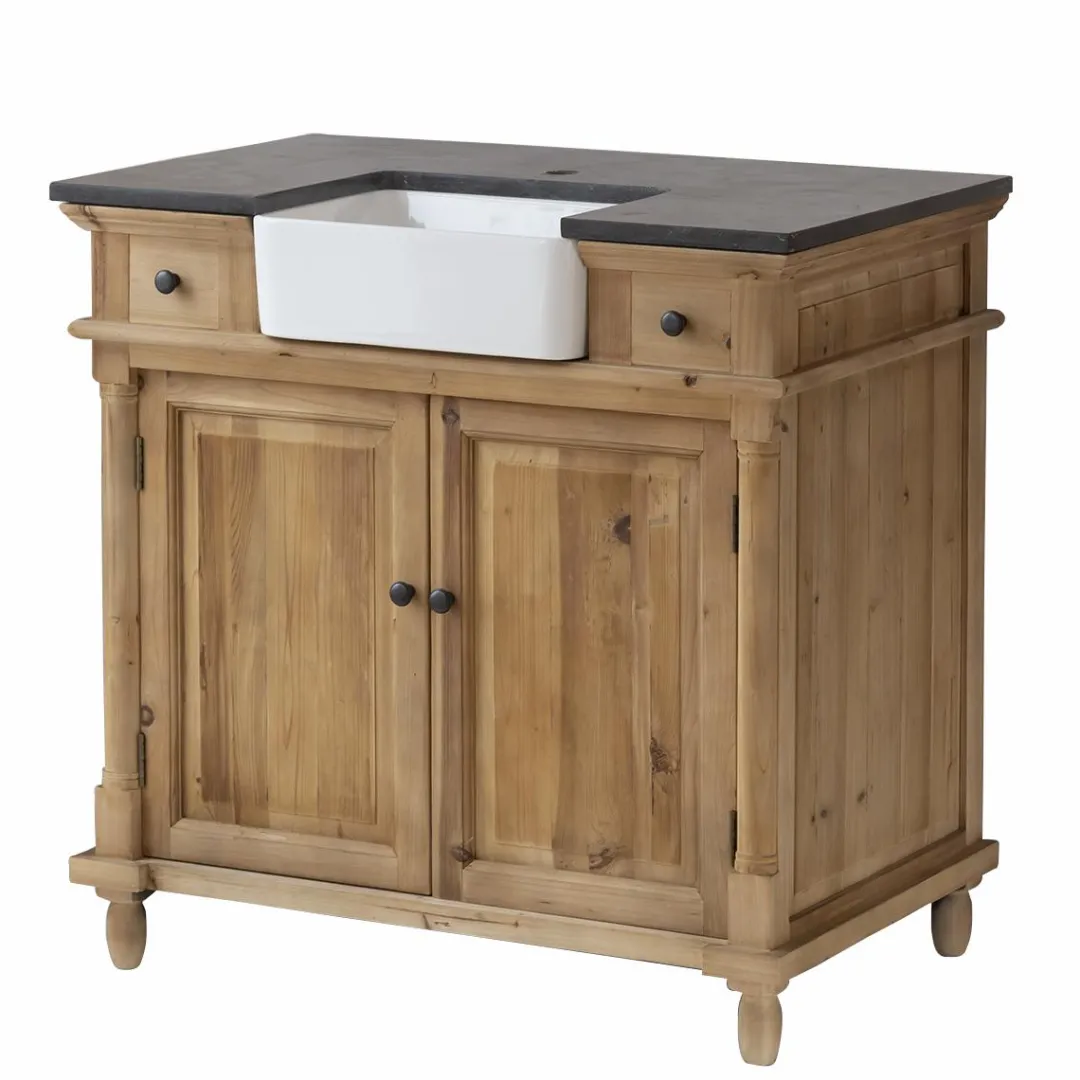 Meuble Sous Vasque<Made in Meubles Meuble sous vasque en bois recyclé Paz