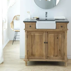 Meuble Sous Vasque<Made in Meubles Meuble sous vasque en bois recyclé Paz