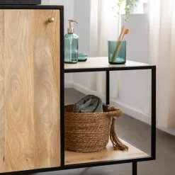 Meuble Sous Vasque<Made in Meubles Meuble sous vasque en bois de manguier et métal Agathe