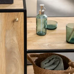 Meuble Sous Vasque<Made in Meubles Meuble sous vasque en bois de manguier et métal Agathe