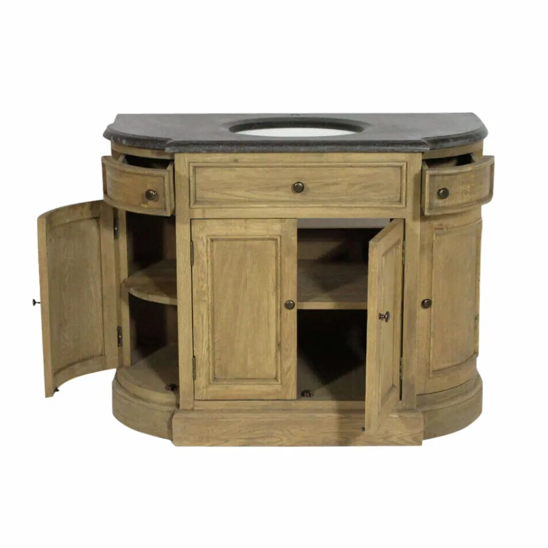 Meuble Sous Vasque<Made in Meubles Meuble sous vasque en bois de chêne Gaia