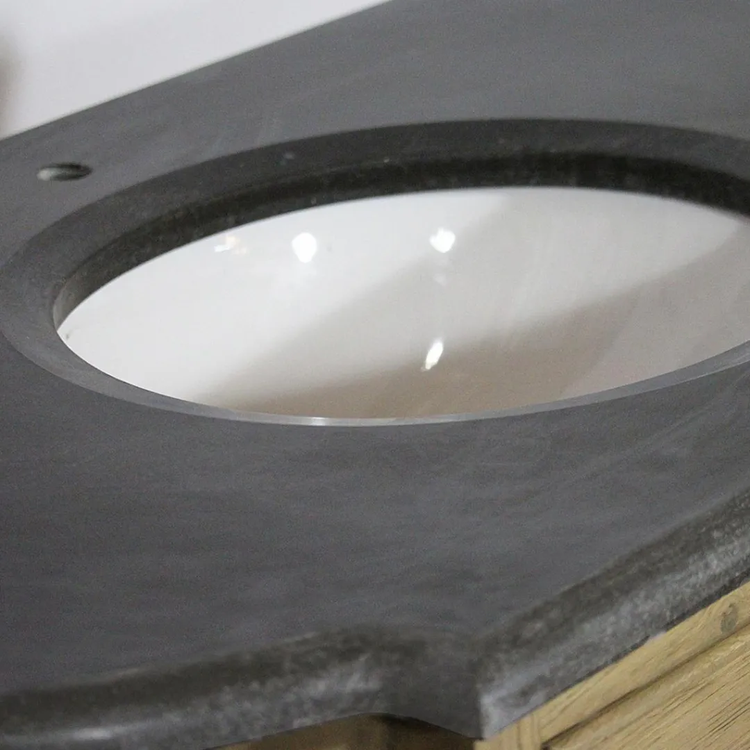 Meuble Sous Vasque<Made in Meubles Meuble sous vasque en bois de chêne Gaia