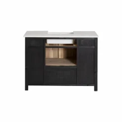 Meuble Sous Vasque<Made in Meubles Meuble sous vasque en bois recyclé et marbre Lizon