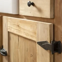 Meuble Sous Vasque<Made in Meubles Meuble sous vasque en bois recyclé et marbre Lizon