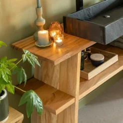 Table Console|Meuble Sous Vasque<Made in Meubles Meuble sous vasque en bois recyclé Corin