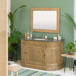 Meuble Sous Vasque<Made in Meubles Meuble sous vasque en bois recyclé Livio