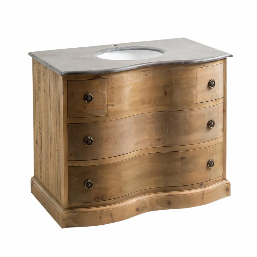 Meuble Sous Vasque<Made in Meubles Meuble sous vasque en bois recyclé Mia