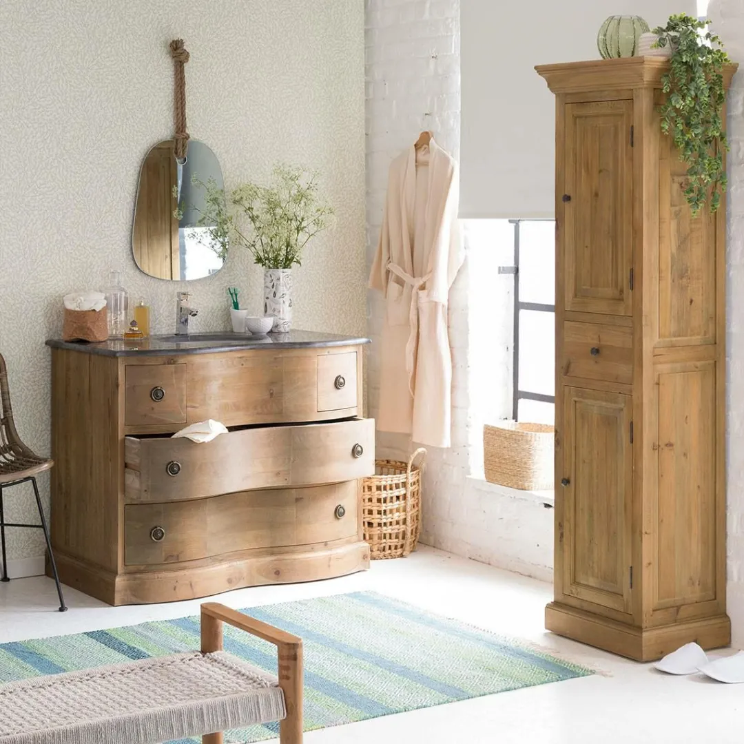 Meuble Sous Vasque<Made in Meubles Meuble sous vasque en bois recyclé Mia