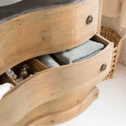 Meuble Sous Vasque<Made in Meubles Meuble sous vasque en bois recyclé Mia