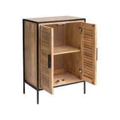 Meuble Sous Vasque<Made in Meubles Meuble sous vasque en bois de manguier et métal Coralie