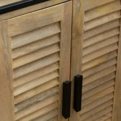 Meuble Sous Vasque<Made in Meubles Meuble sous vasque en bois de manguier et métal Coralie