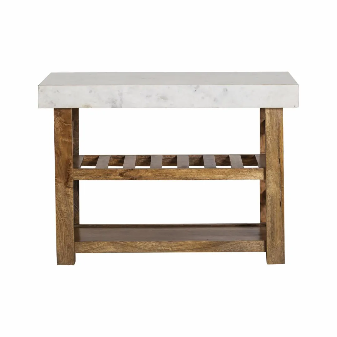 Meuble Sous Vasque<Made in Meubles Meuble sous vasque en marbre et bois Louca