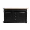 Meuble Sous Vasque<Made in Meubles Meuble sous vasque en pin massif noir 150 cm Manel