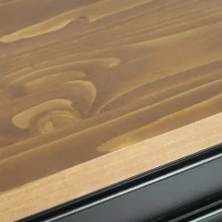 Meuble Sous Vasque<Made in Meubles Meuble sous vasque en pin massif noir 150 cm Manel