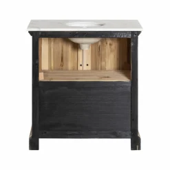 Meuble Sous Vasque<Made in Meubles Meuble sous vasque en pin recyclé blanchi Gemma