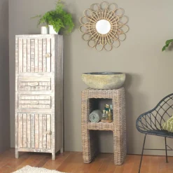 Meuble Sous Vasque<Made in Meubles Meuble sous vasque en rotin Rattan