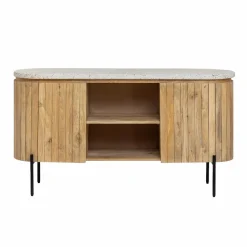 Meuble Sous Vasque<Made in Meubles Meuble sous vasque en terrazzo et bois de manguier Lou
