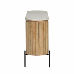 Meuble Sous Vasque<Made in Meubles Meuble sous vasque en terrazzo et bois de manguier Lou