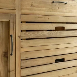 Meuble Sous Vasque<Made in Meubles Meuble sous vasque en vieux pin et marbre blanc Nils