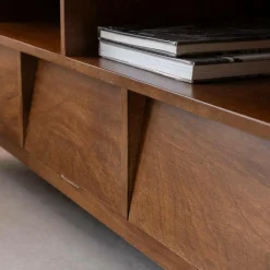 Meuble Tv<Made in Meubles Meuble TV 2 niches en bois de manguier Remick