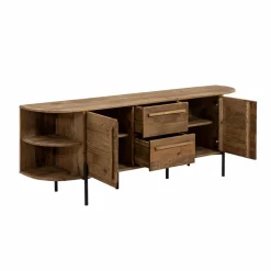 Meuble Tv<Made in Meubles Meuble TV arrondi en bois recyclé Blaise