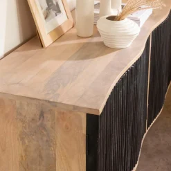 Meuble Tv<Made in Meubles Meuble TV bois de manguier et métal Auxence