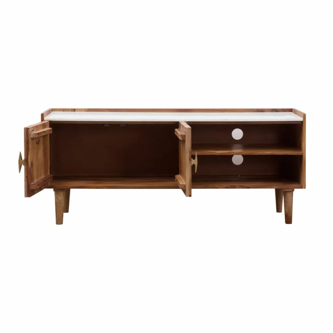 Meuble Tv<Made in Meubles Meuble TV en bois d'acacia Naxos