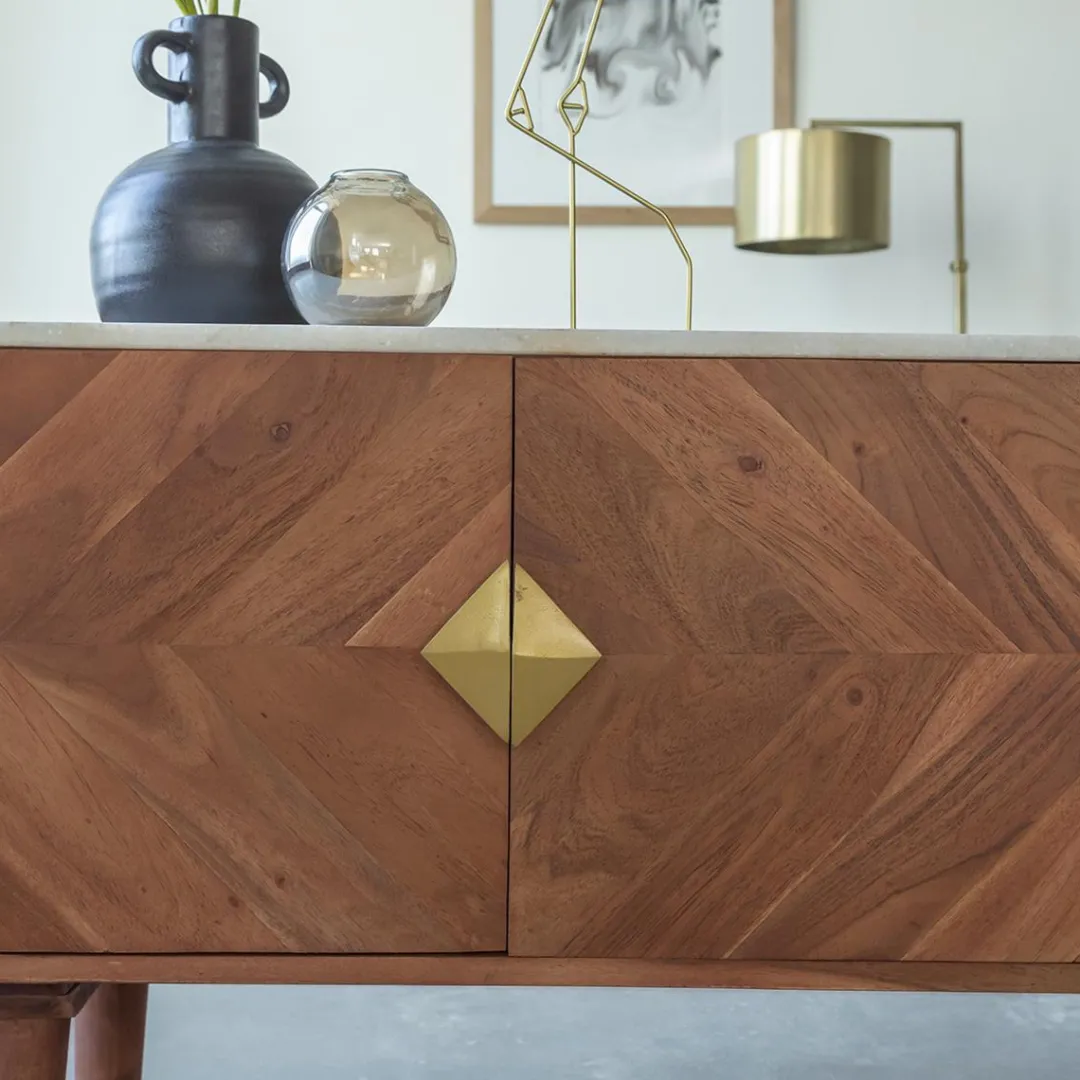 Meuble Tv<Made in Meubles Meuble TV en bois d'acacia Naxos