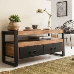 Meuble Tv<Made in Meubles Meuble TV en bois d'acacia 112 cm Havana