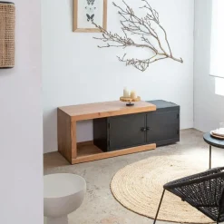 Meuble Tv<Made in Meubles Meuble TV en bois d'acacia Emilio