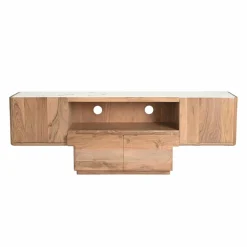 Meuble Tv<Made in Meubles Meuble TV en bois d'acacia et marbre Tara
