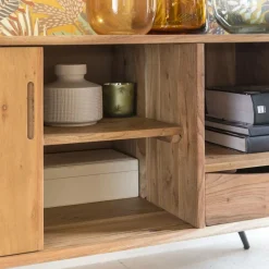 Meuble Tv<Made in Meubles Meuble TV en bois d'acacia Sara