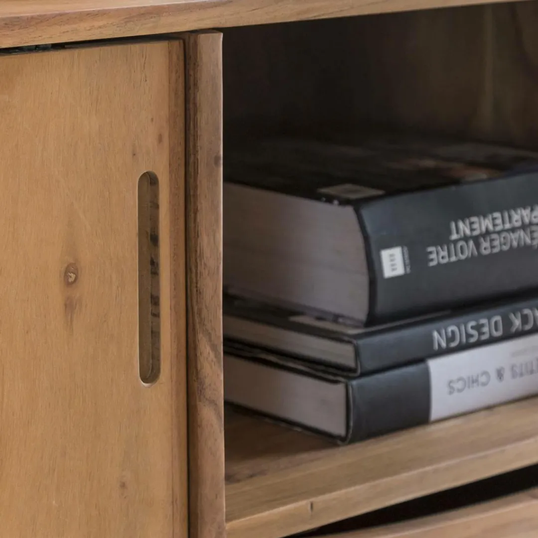 Meuble Tv<Made in Meubles Meuble TV en bois d'acacia Sara