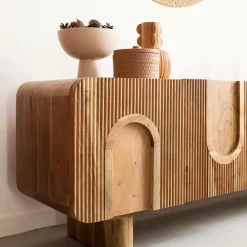 Meuble Tv<Made in Meubles Meuble TV en bois d'acacia Tilio