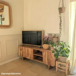 Meuble Tv<Made in Meubles Meuble TV en bois d'acacia Tilio