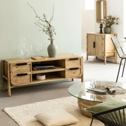 Meuble Tv<Made in Meubles Meuble TV en bois de manguier Nova