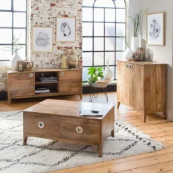 Meuble Tv<Made in Meubles Meuble tv en bois de manguier Eloi