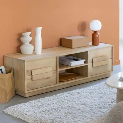 Meuble Tv<Made in Meubles Meuble TV en bois de manguier Lioris